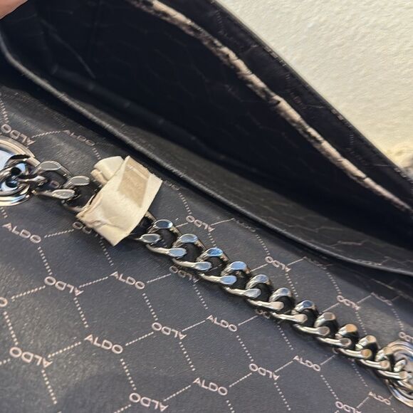 Aldo Womens NWOT Snake Print Chain Strap Shoulder Bag - Picture 7 of 11